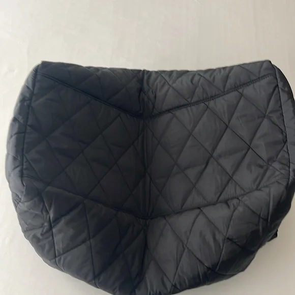(NWT) Vera Bradley Women's Quilted Outlet Cotton Large Travel Black Duffel Bag
